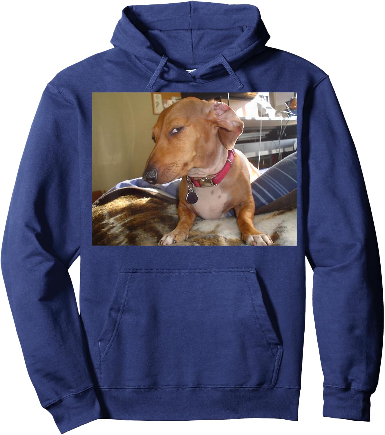 Side eye dog meme Hoodie - Hoodie | Navy