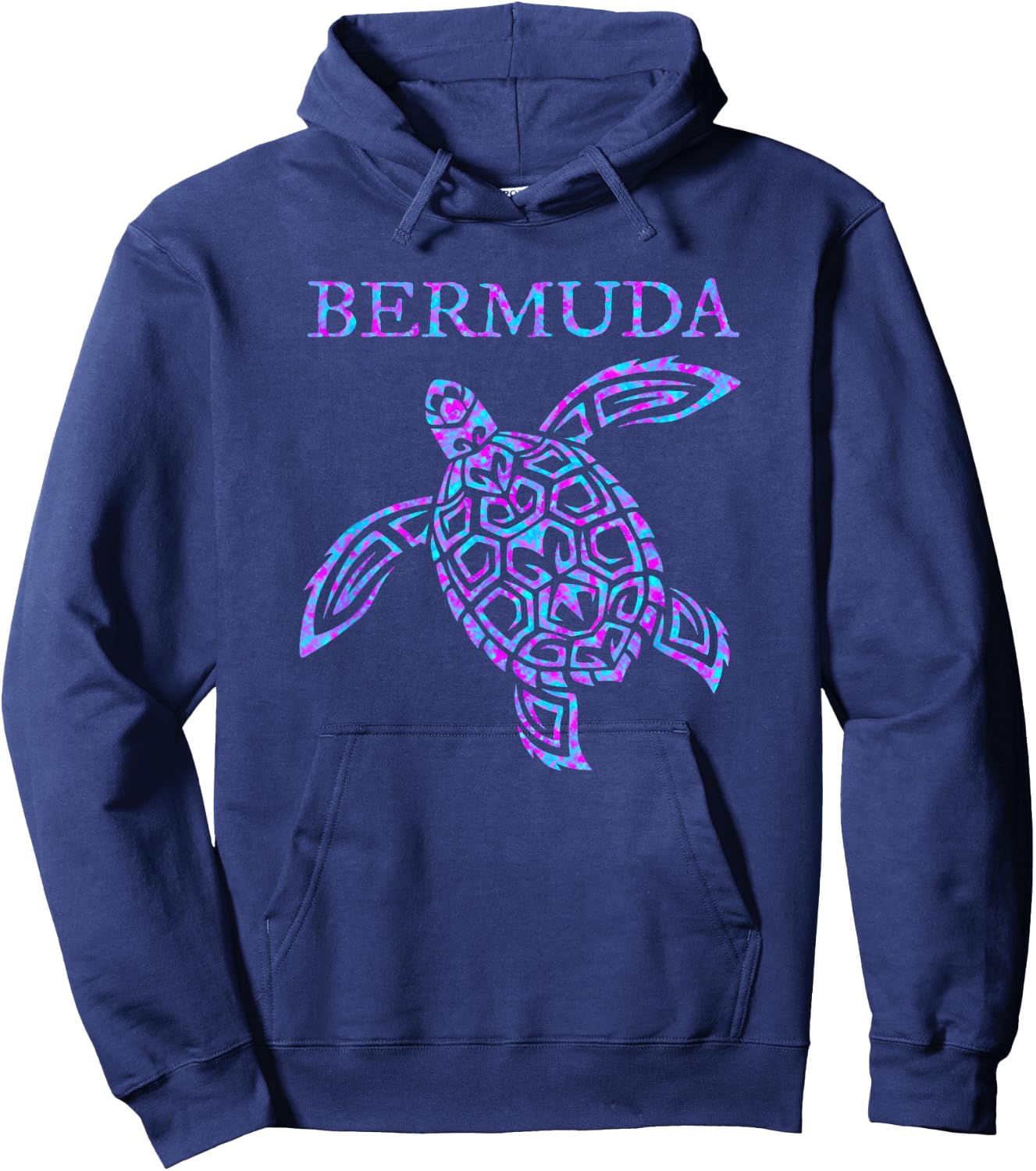 Bermuda Sea Turtle Girls Boys Toddler Souvenir Hoodie - Hoodie | Navy