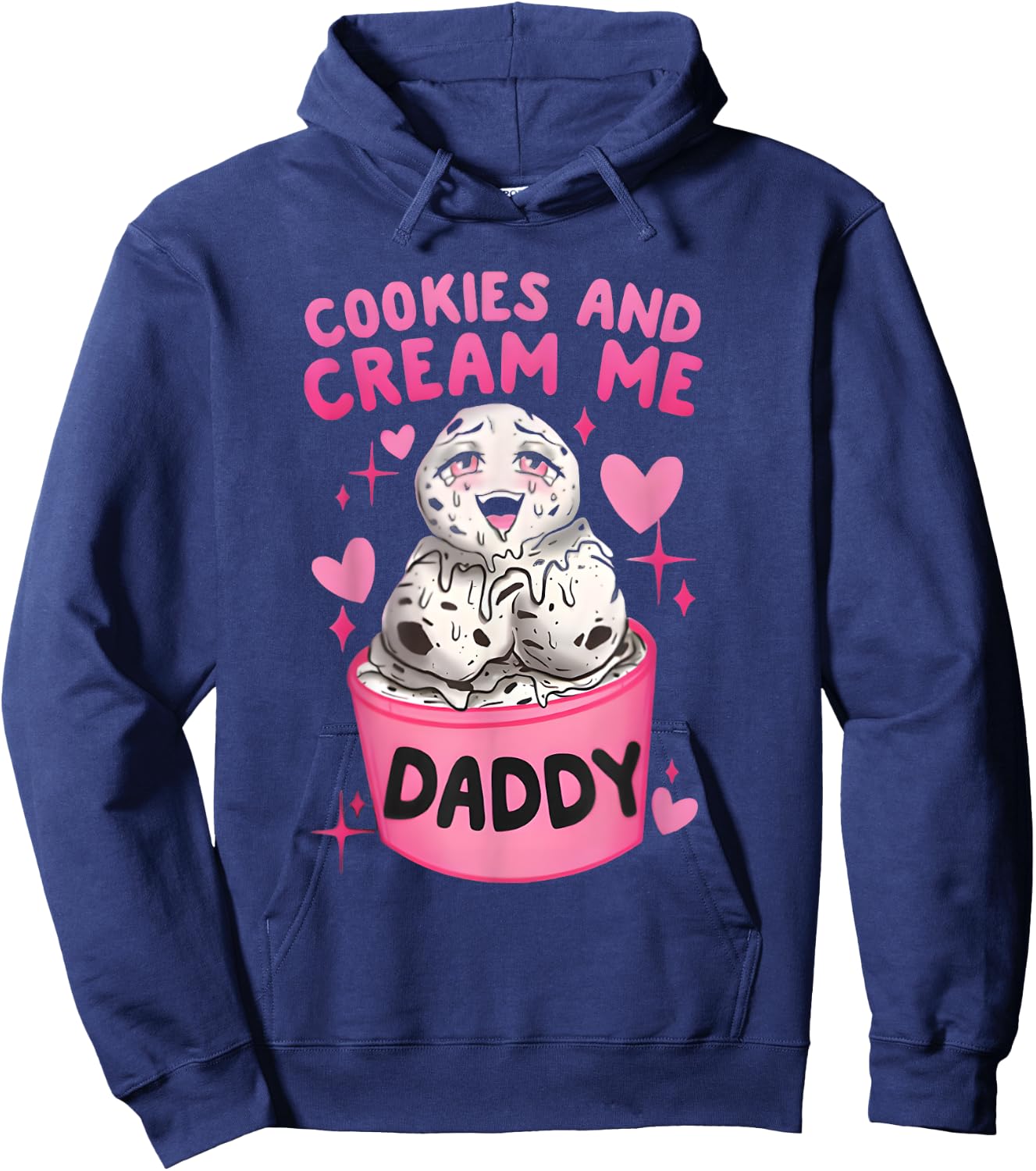 Cookies And Cream Me Daddy Funny Halloween Humor Sarcasm Hoodie - Hoodie | Navy