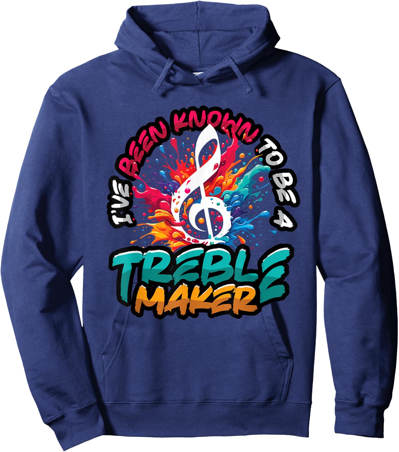 Treble Maker Musician Pun Music Teacher Hoodie - Hoodie | Navy