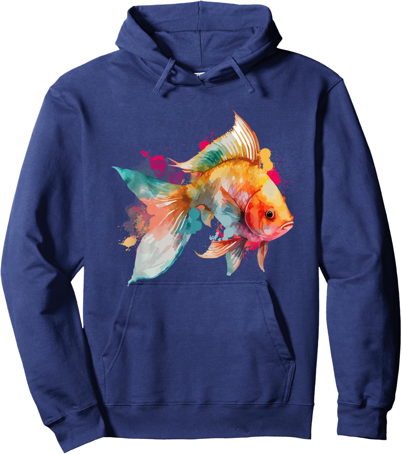 Vibrant Goldfish - Fishkeeper Fishkeeping Fish Tank Hoodie - Hoodie | Navy