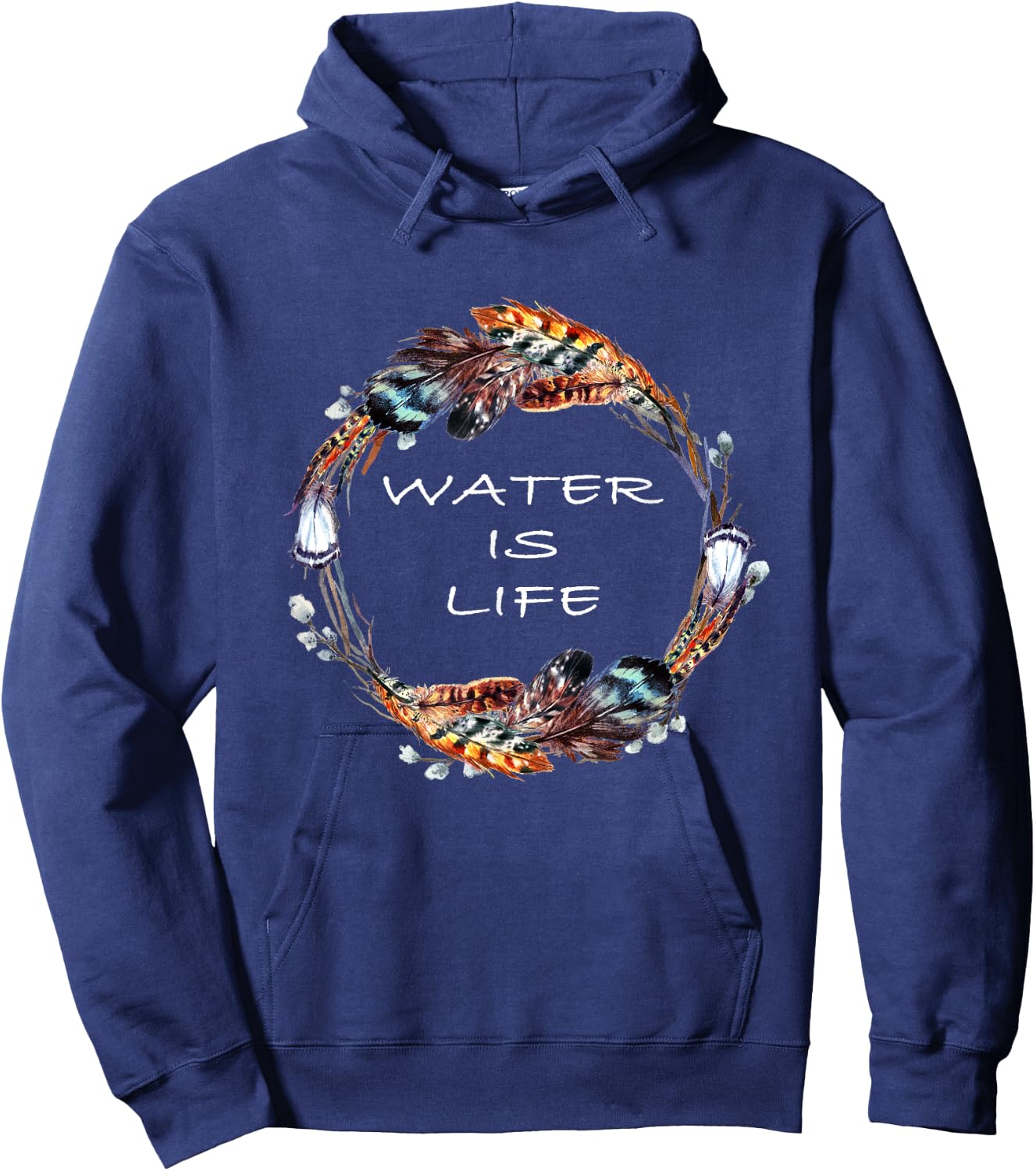 Standing Rock Water Is Life Hoodie - Hoodie | Navy