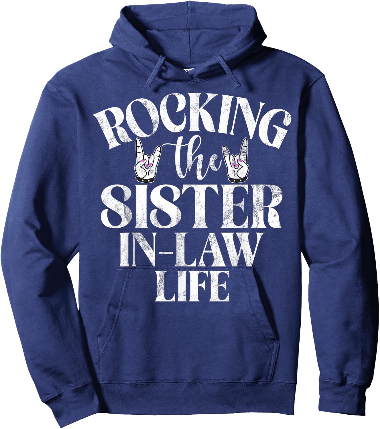 Rocking the Sister in Law Life Sister in Law Hoodie - Hoodie | Navy