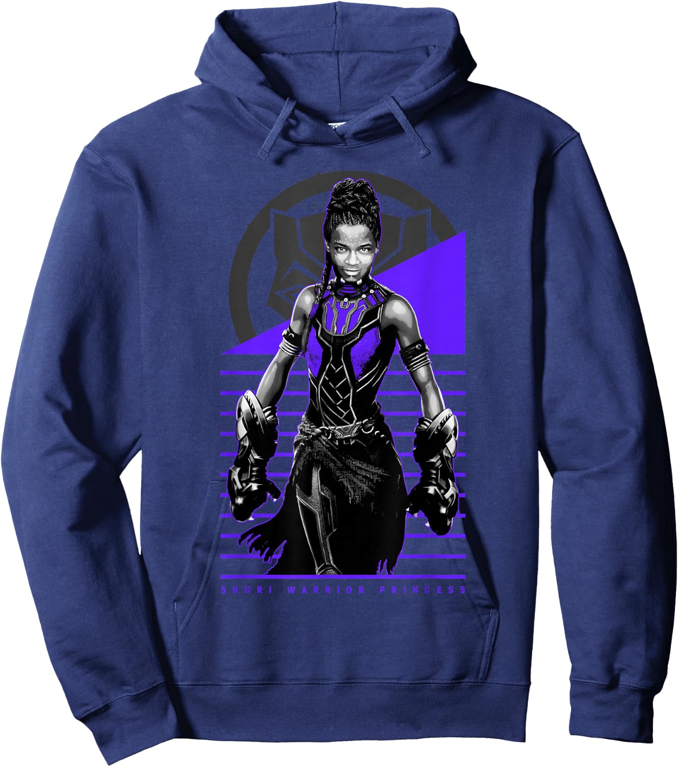 Marvel Black Panther Movie Shuri Warrior Princess Hoodie - Hoodie | Navy