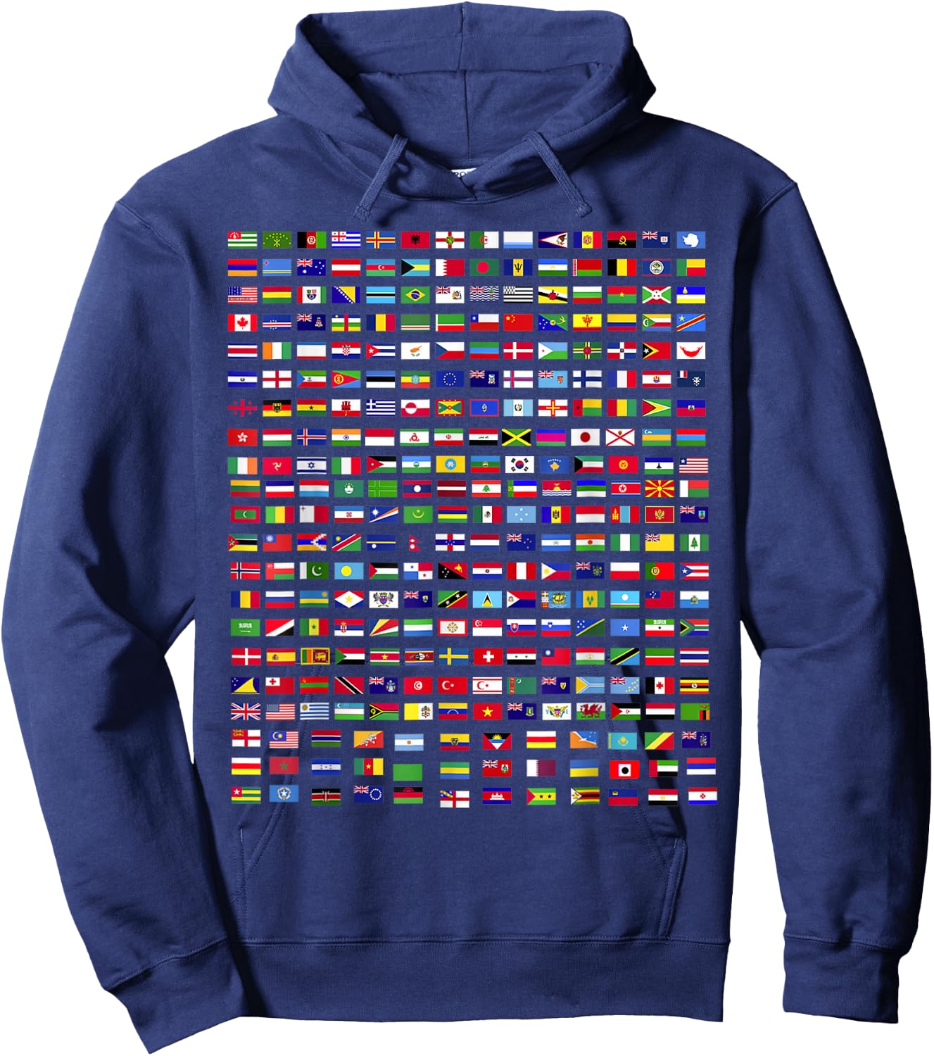 Flags of The Countries of The World 287 Flag International Hoodie - Hoodie | Navy