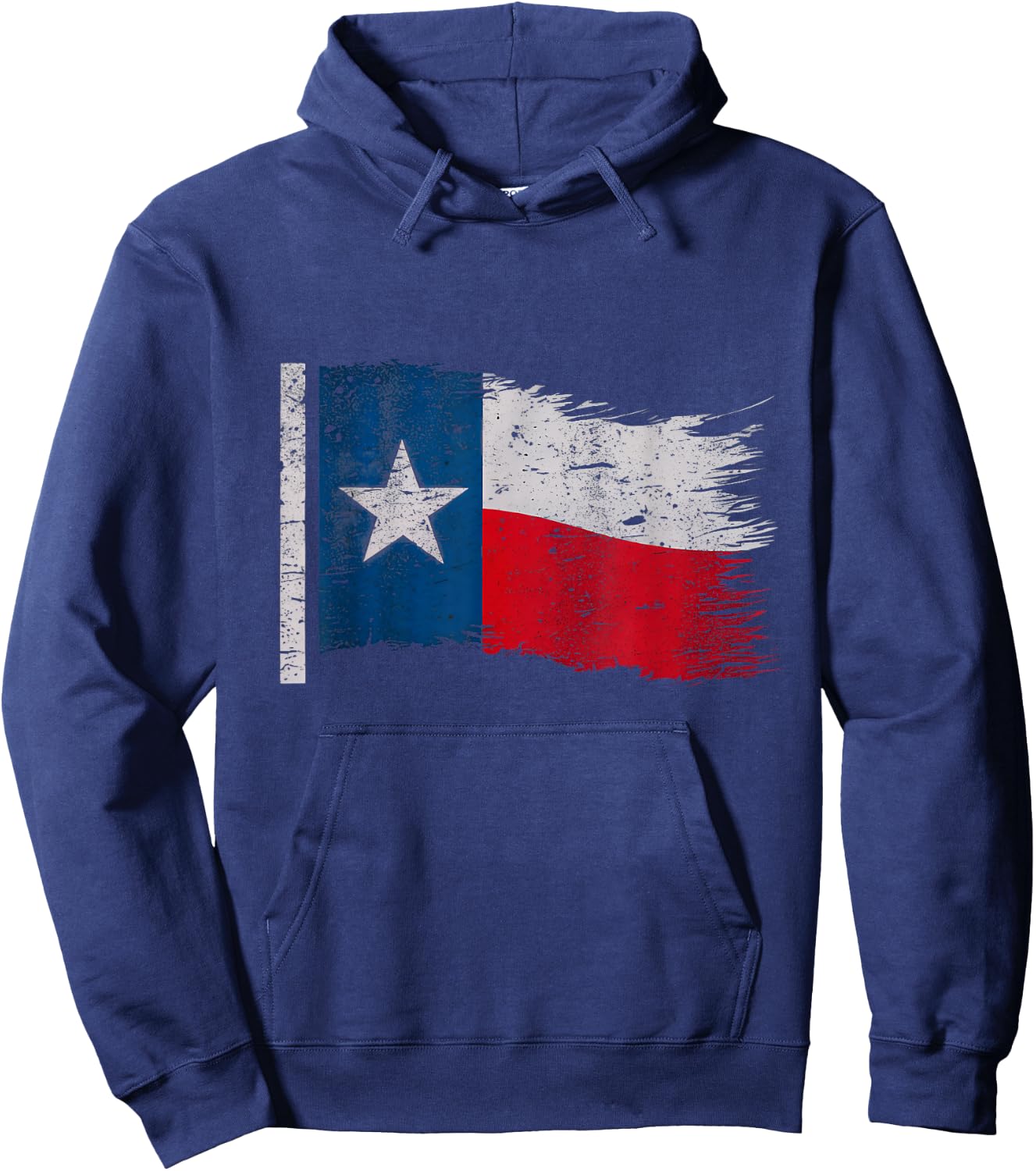 Distressed Texas Flag Hoodie - Hoodie | Navy