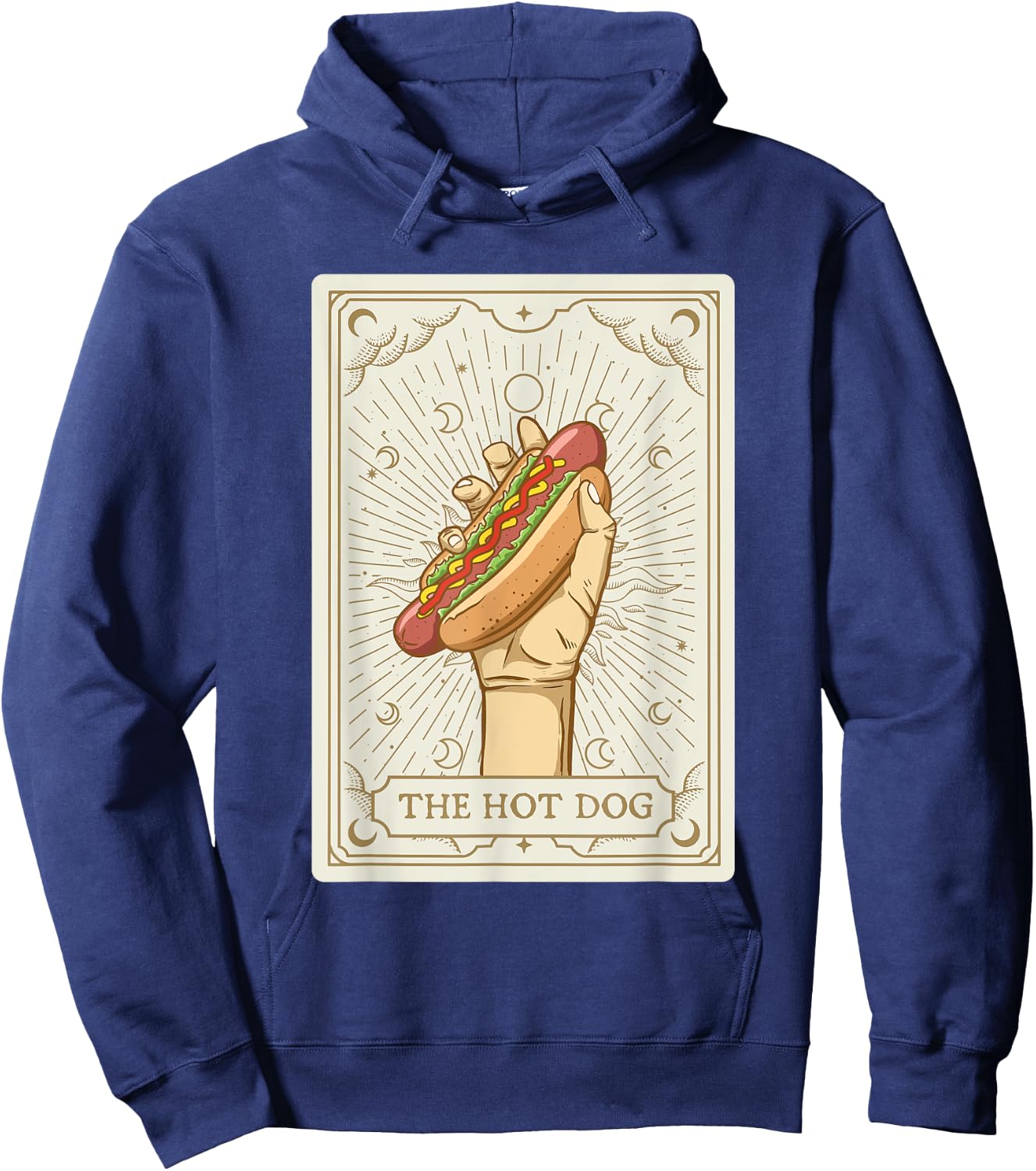 Hot Dog Tarot - Hot Dog Lover Fast Food Wiener Men Women Kids Hoodie - Hoodie | Navy