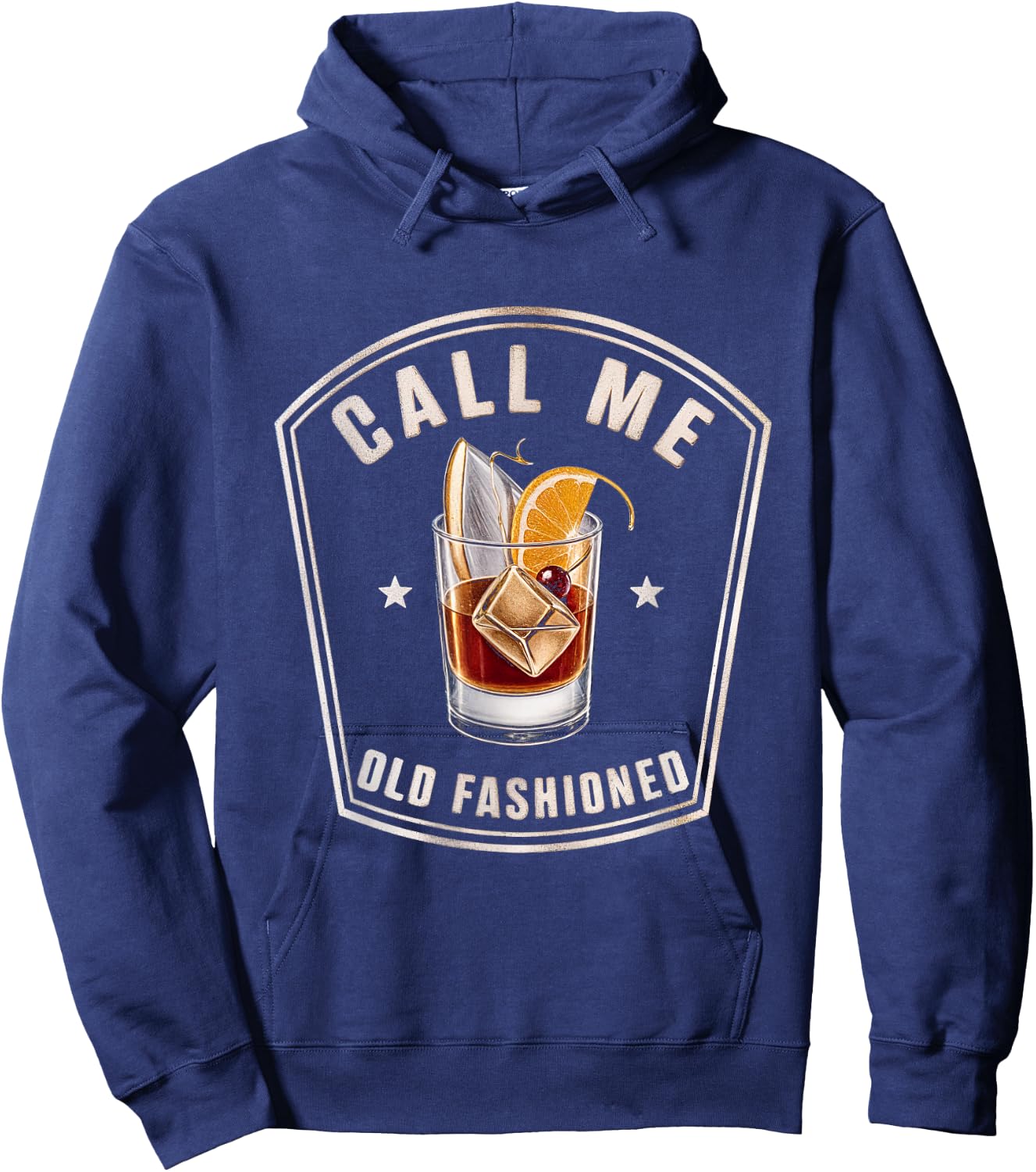 Call Me Old Fashioned Whiskey Cocktail Drink Mixology Hoodie - Hoodie | Navy