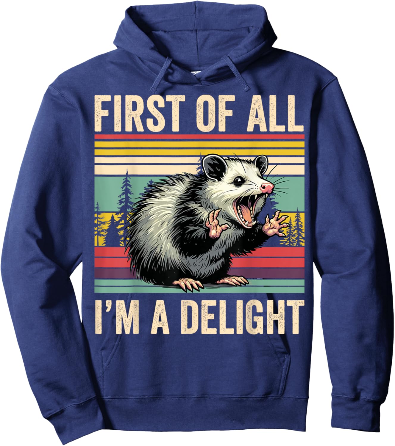 Opossum First Of All Im A Delight Possum Gifts Women Hoodie - Hoodie | Navy