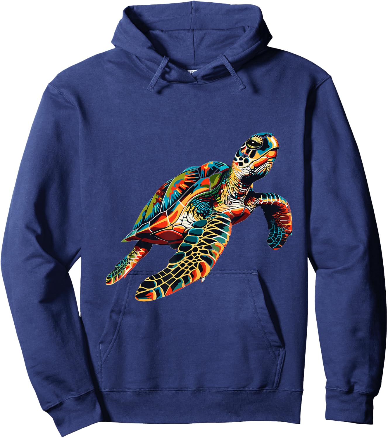 Sea Turtle Lover Graphic Hoodie - Hoodie | Navy