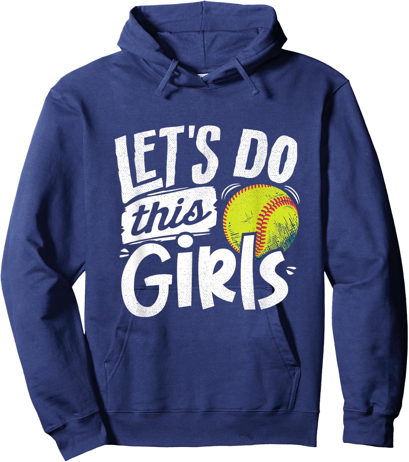 Softball Mom Women Girls Softball Lover Hoodie - Hoodie | Navy
