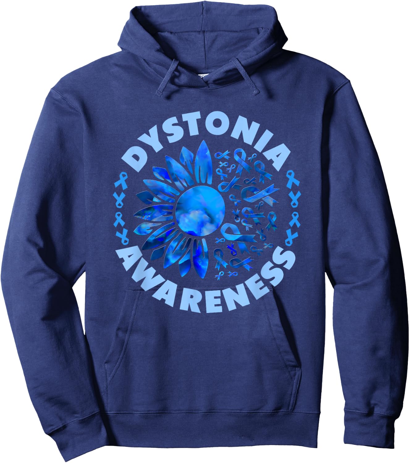 Dystonia Movement Disorder Hoodie - Hoodie | Navy