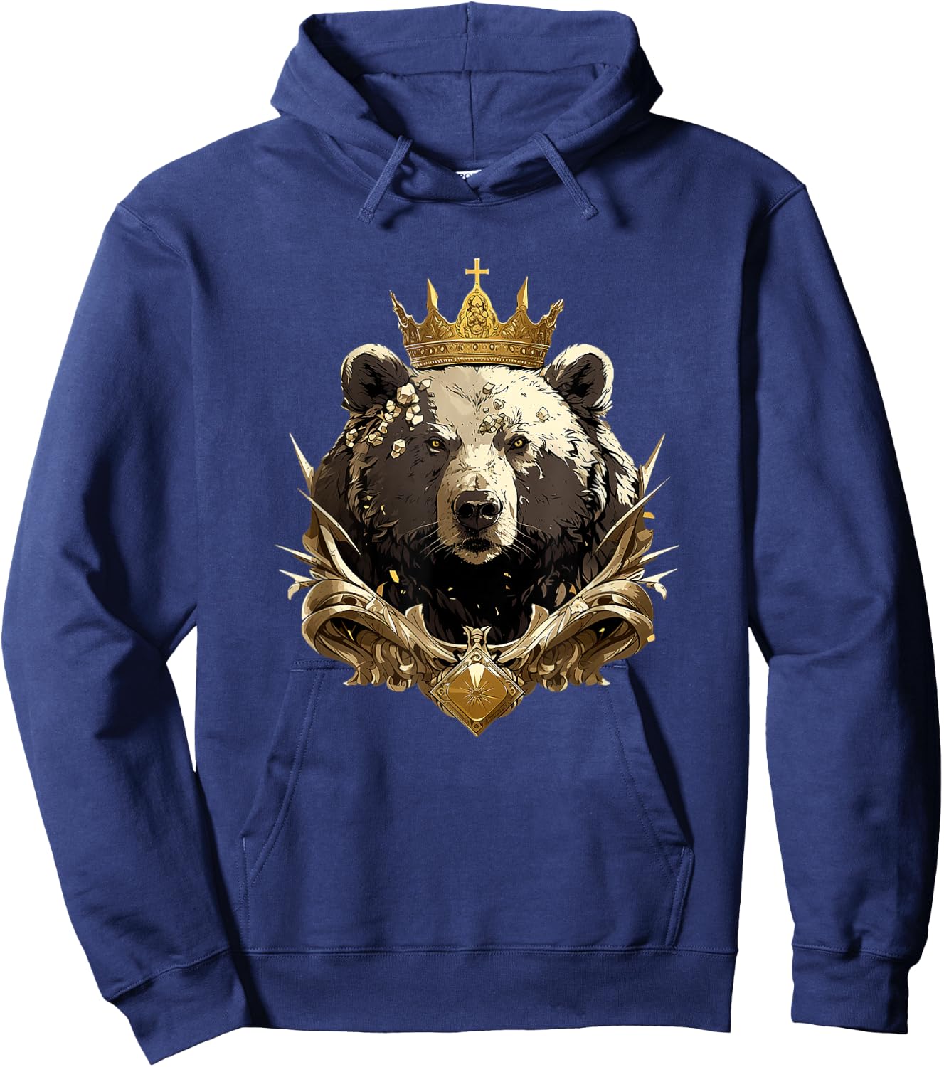 Bear King Hoodie - Hoodie | Navy