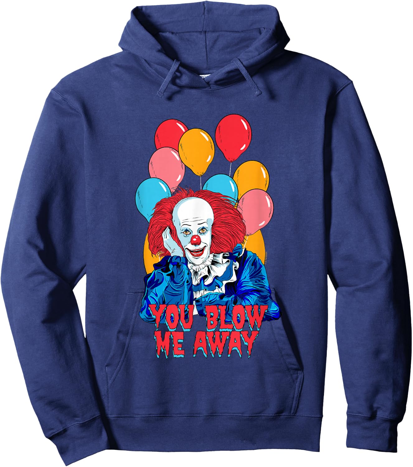 It Valentine's Day You Blow Me Away Pennywise Vintage Shot Hoodie - Hoodie | Navy