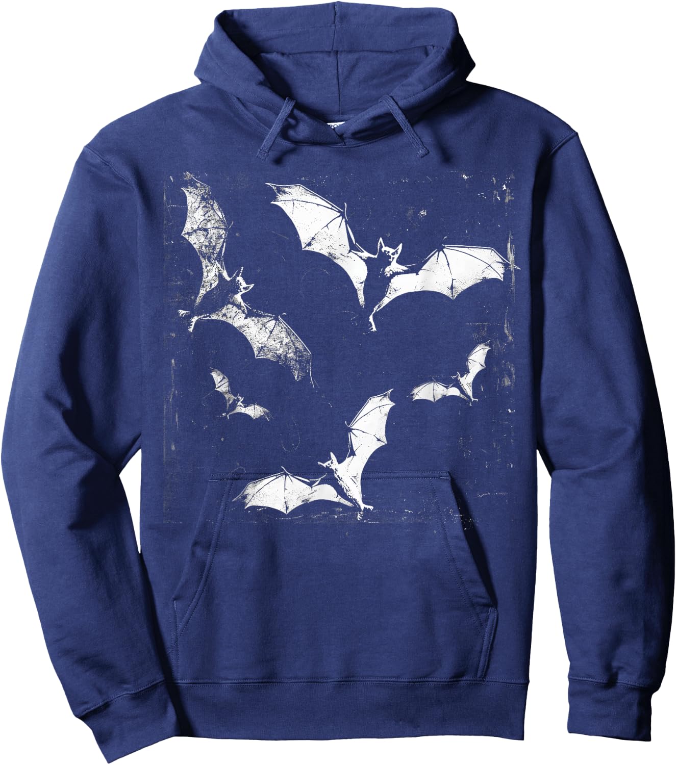 Bats Vampire Horror Spooky Art Halloween Goth Alt Aesthetic Hoodie - Hoodie | Navy