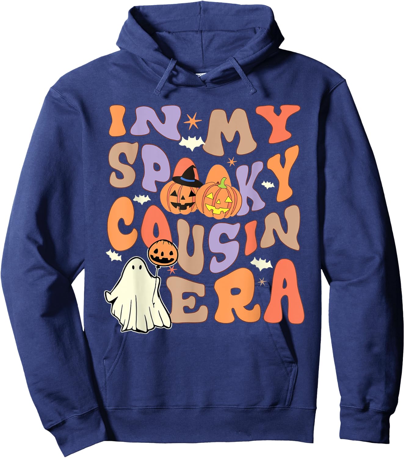 In My Spooky Cousin Era Spooky Ghost Family Matching Hoodie - Hoodie | Navy