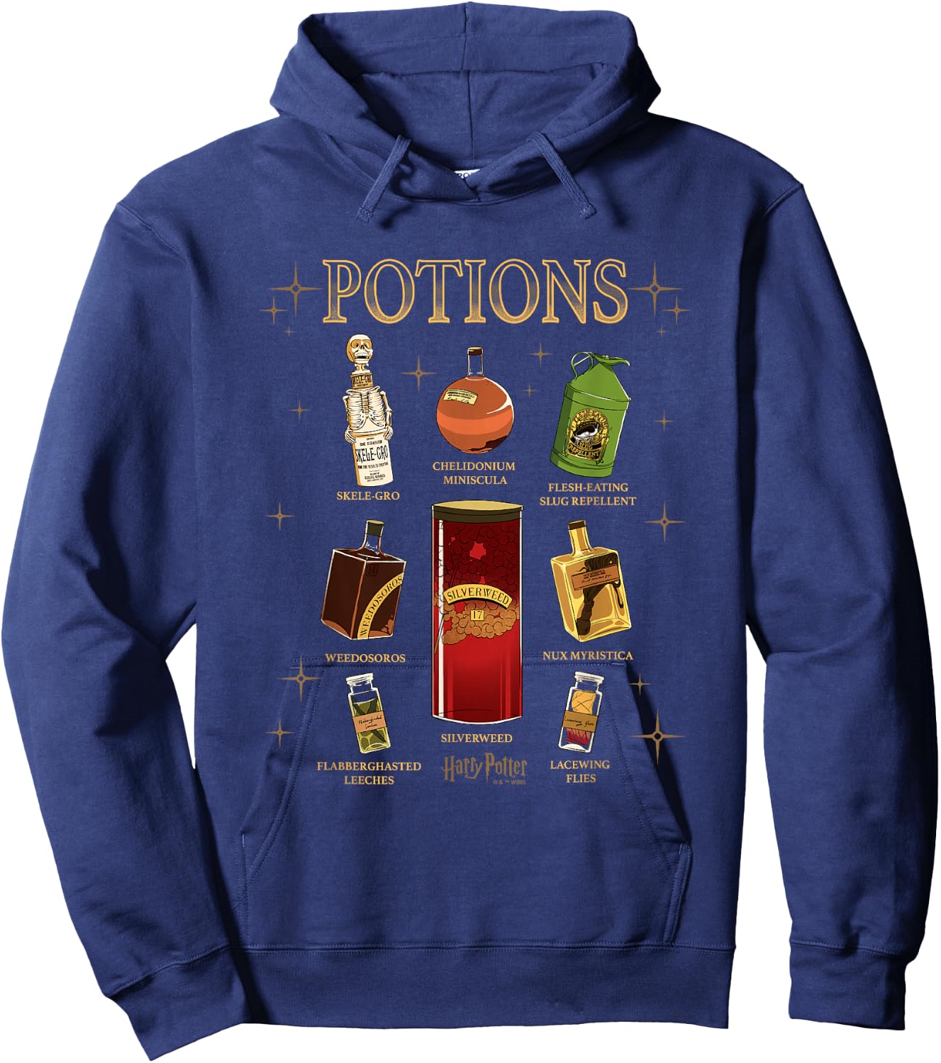 Harry Potter and The Chamber of Secrets Potions Textbook Hoodie - Hoodie | Navy