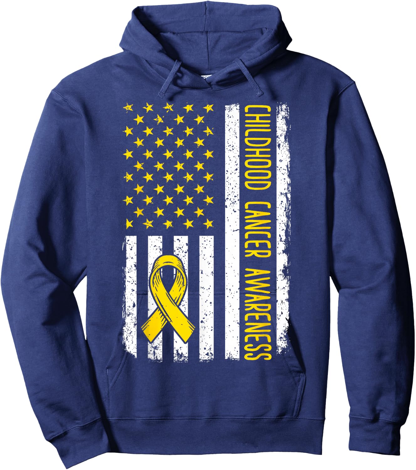 Childhood Cancer Awareness Shirt 2024 Childhood Cancer Hoodie - Hoodie | Navy