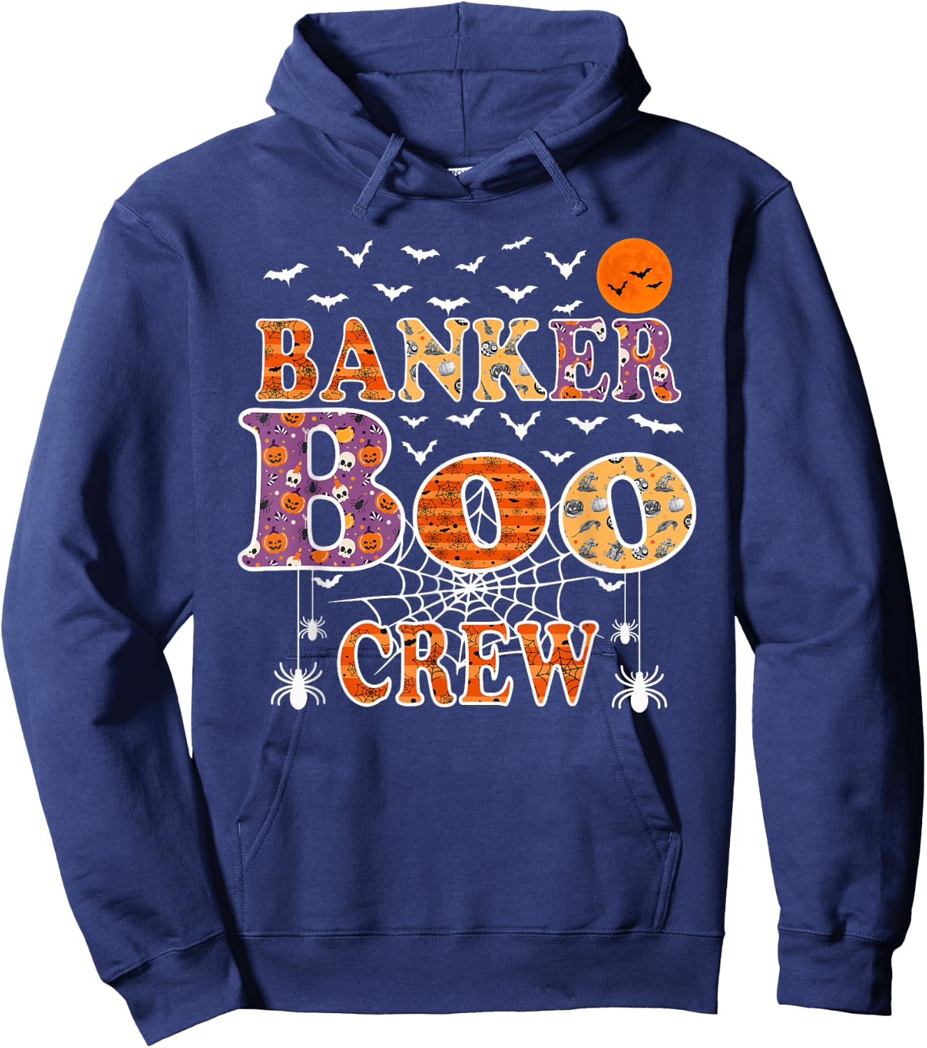 Banker Boo Crew Shirt Funny Halloween Costume Hoodie - Hoodie | Navy