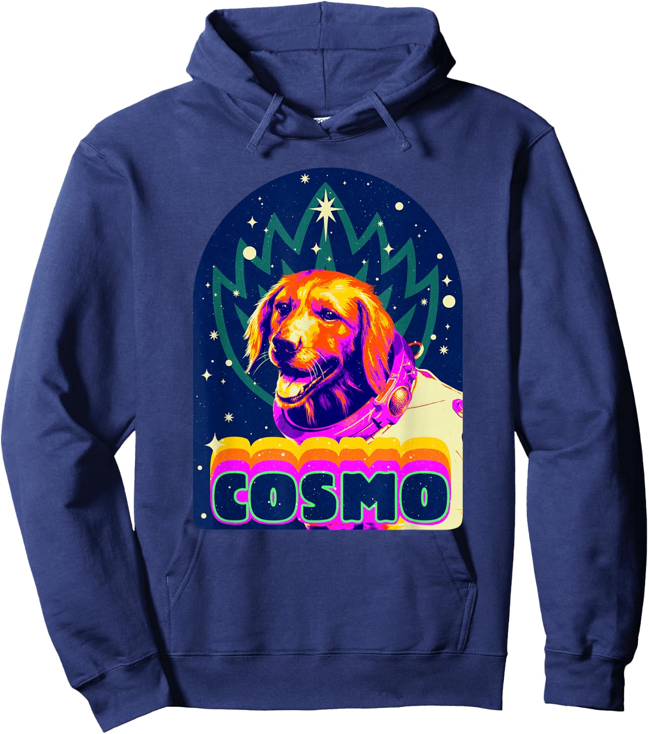 Marvel Guardians of the Galaxy Vol. 3 Cosmo Space Dog Retro Hoodie - Hoodie | Navy