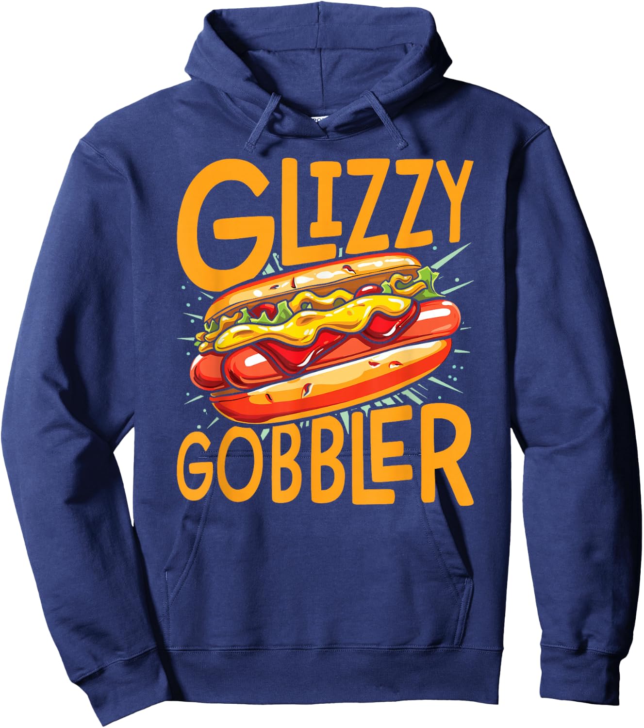 Funny HotDog Glizzy Gobbler Number One Glizzy Hoodie - Hoodie | Navy