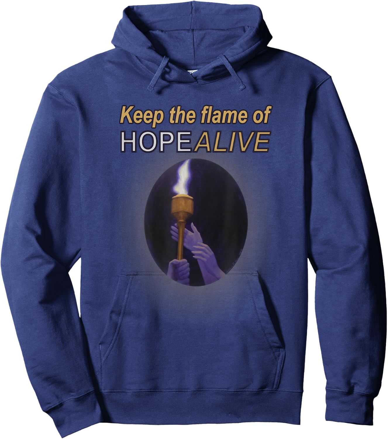 Keep the Flame of Hope Alive Hoodie - Hoodie | Navy