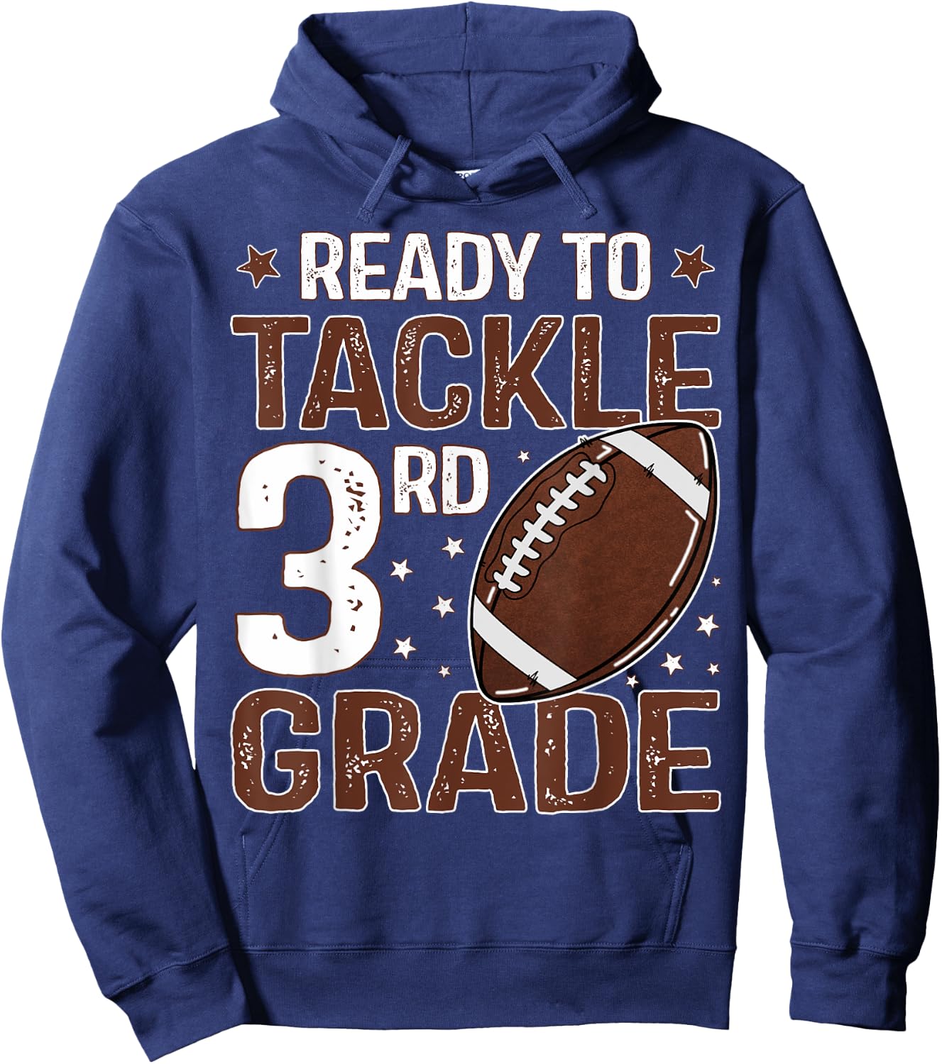 Ready To Tackle Third Grade First Day Of 3rd Grade Boys Hoodie - Hoodie | Navy