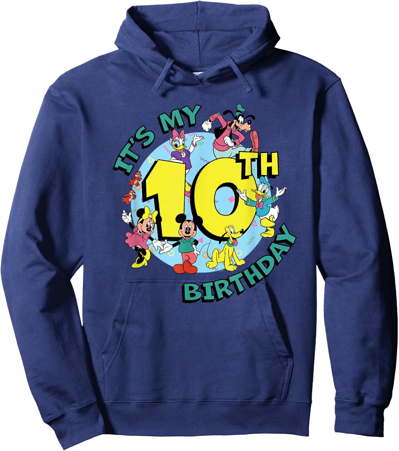 Disney Mickey and Friends It's My Tenth 10th Birthday Hoodie - Hoodie | Navy