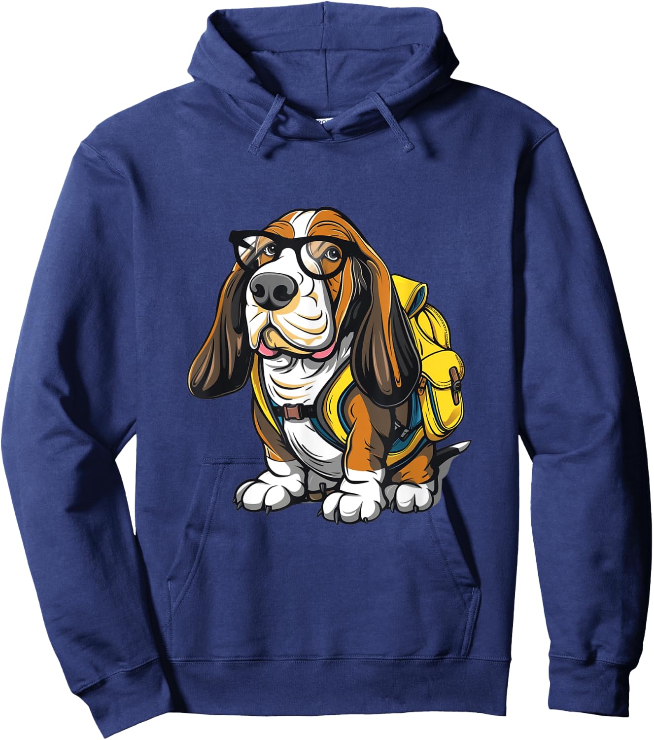 Bassett Hound Back To School Dog First Day Boys Girls Kids Hoodie - Hoodie | Navy