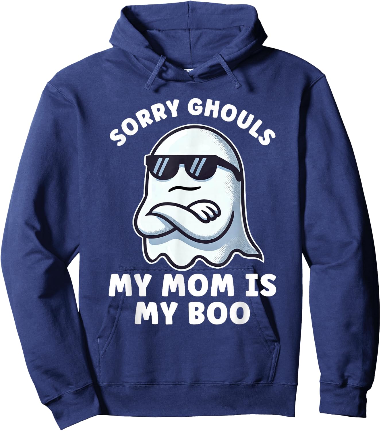 Halloween Ghost My Mama is my Boo Boys Kids Mom is my Boo Hoodie - Hoodie | Navy