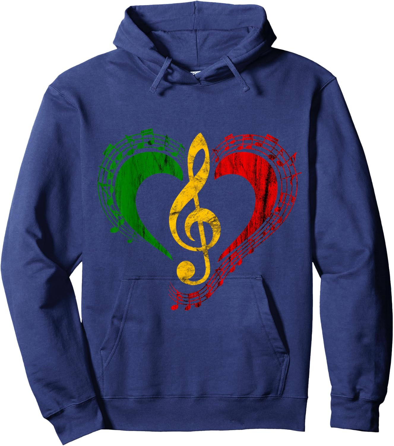 Rasta Reggae Music Jamaica Rastafari Roots Jamaican Hoodie - Hoodie | Navy