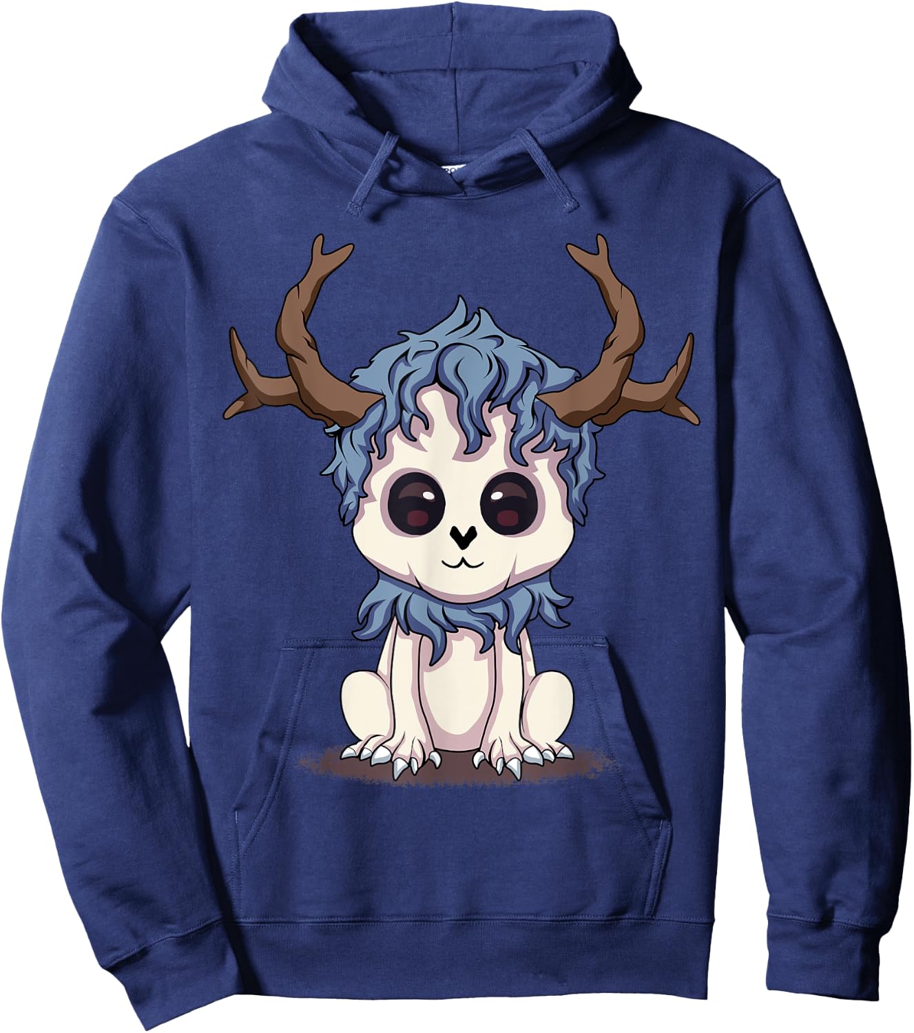 Wendigo Cute Cryptid Kawaii Monster Funny Local Cryptid Hoodie - Hoodie | Navy