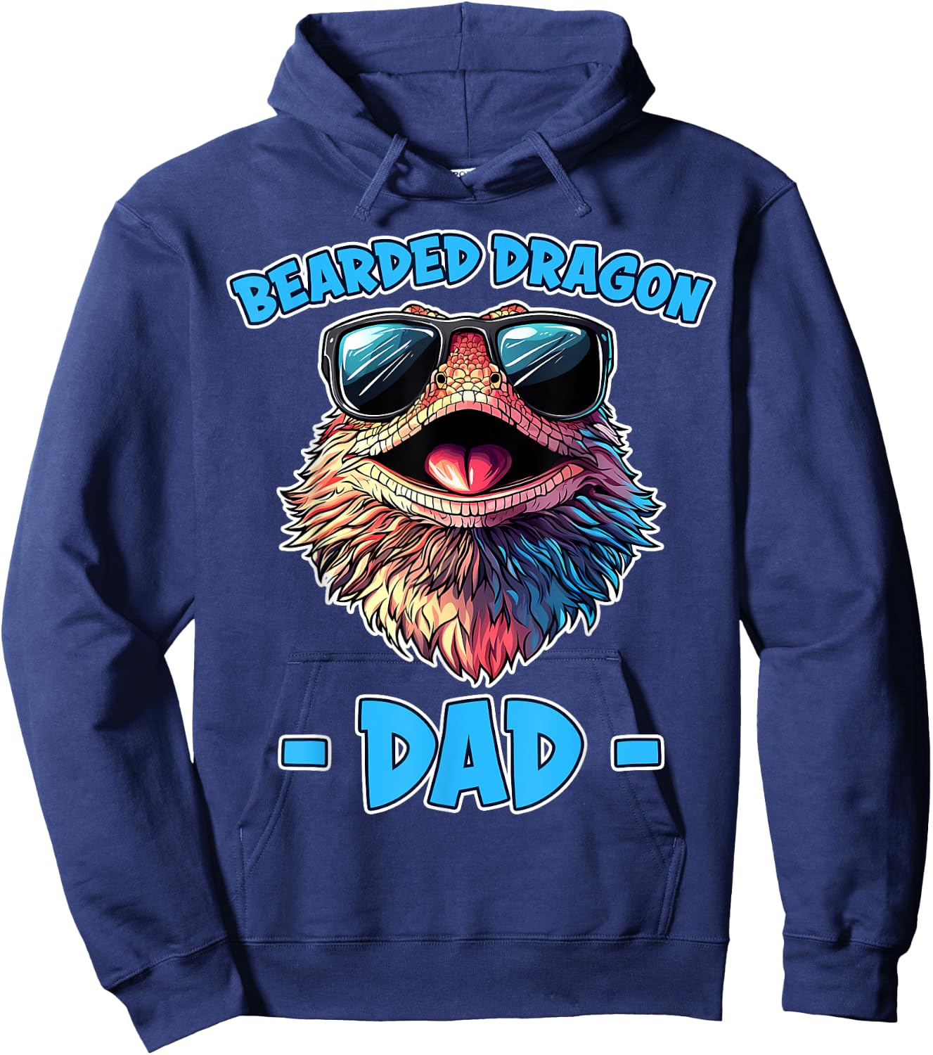 Bearded Dragon Dad Cute Bearded Dragon Hoodie - Hoodie | Navy
