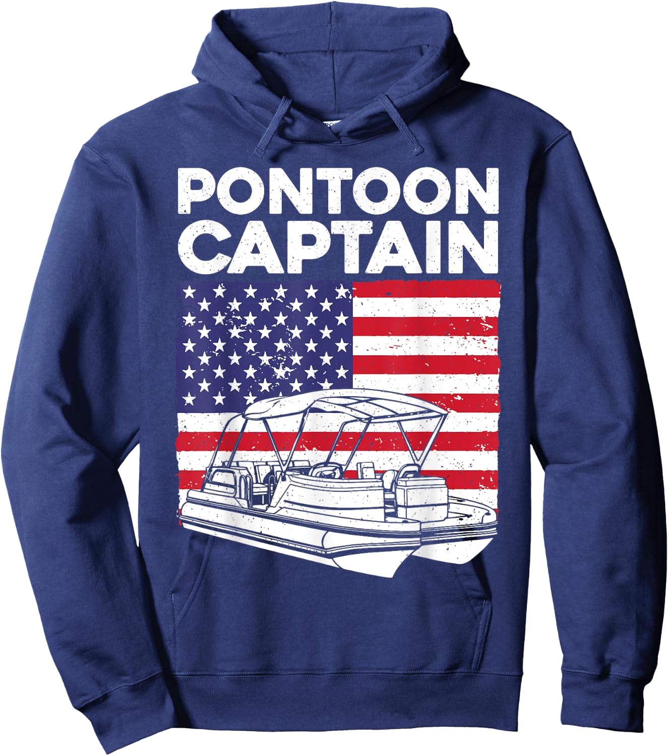 Cool Pontoon Captain Art Women Pontoon Boat Captain Hoodie - Hoodie | Navy