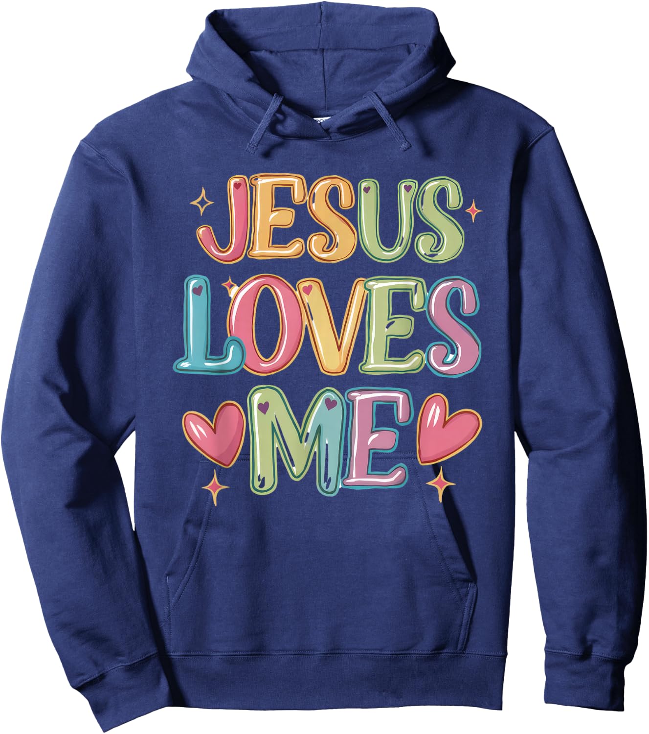 Jesus Loves Me! Christian Kids back to school Hoodie - Hoodie | Navy