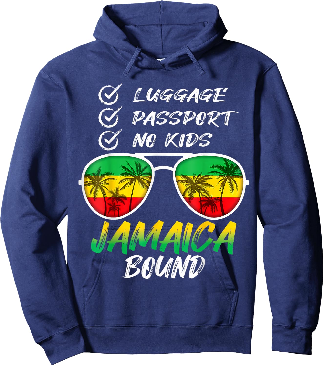 Jamaican Travel Vacation Trip Outfit To Jamaica Men Women Hoodie - Hoodie | Navy