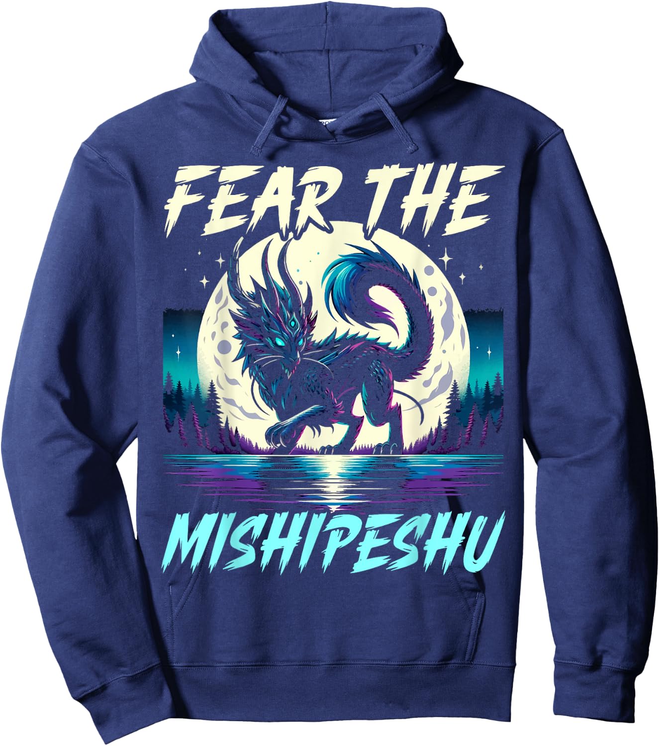 Mishipeshu Mythical Creature Cryptozoology Cryptid Hoodie - Hoodie | Navy