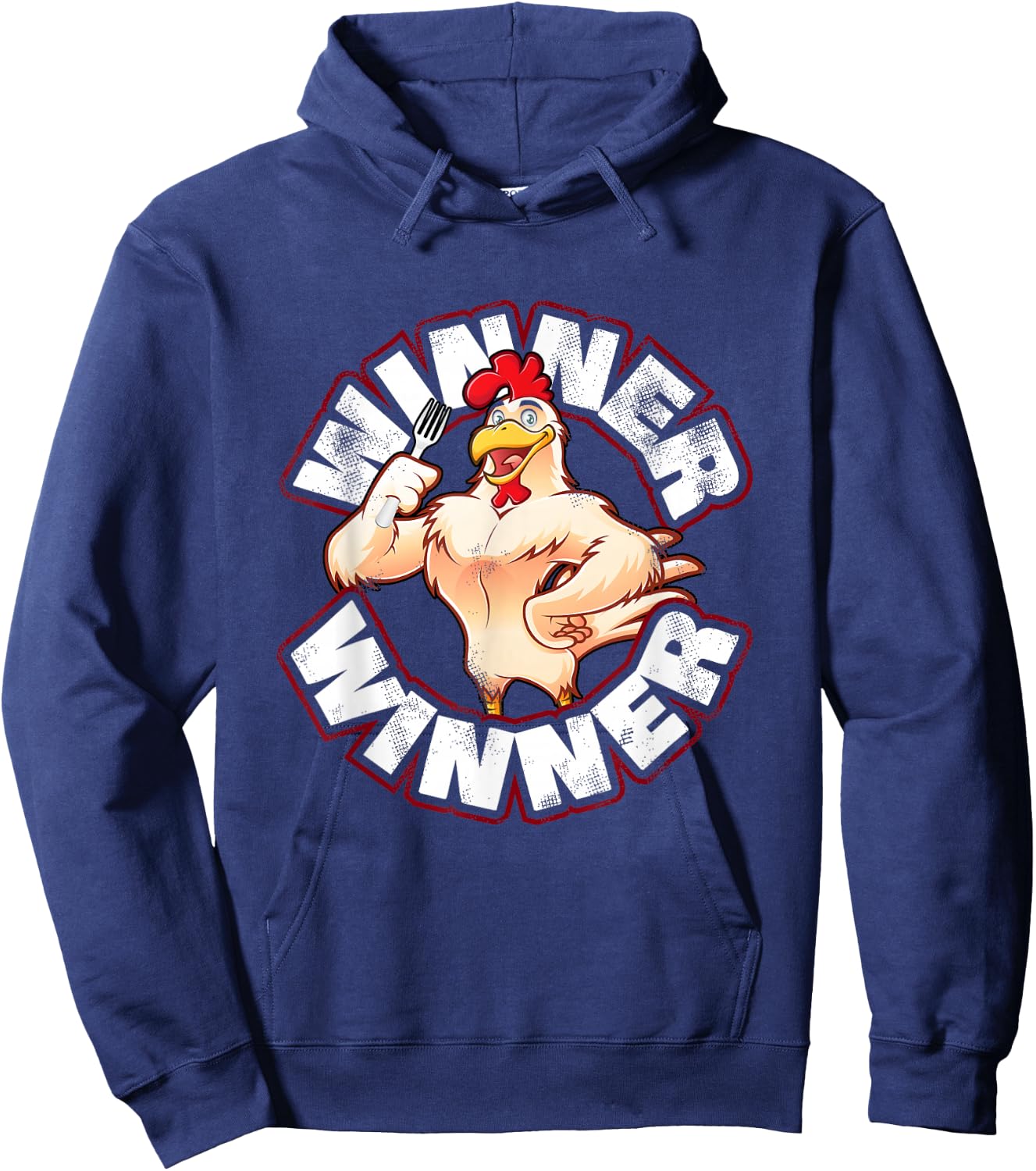Winner Chicken Lucky Casino Gambling Blackjack Alcohol Shirt Hoodie - Hoodie | Navy