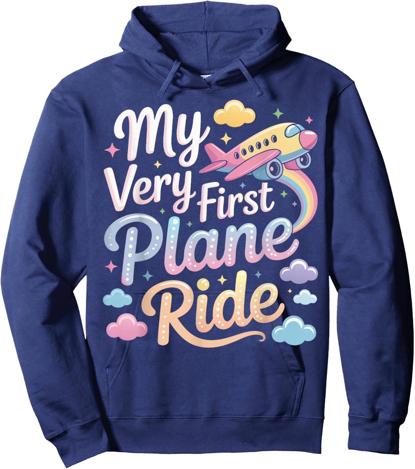 My Very First Plane Ride | First Time Flying Hoodie - Hoodie | Navy