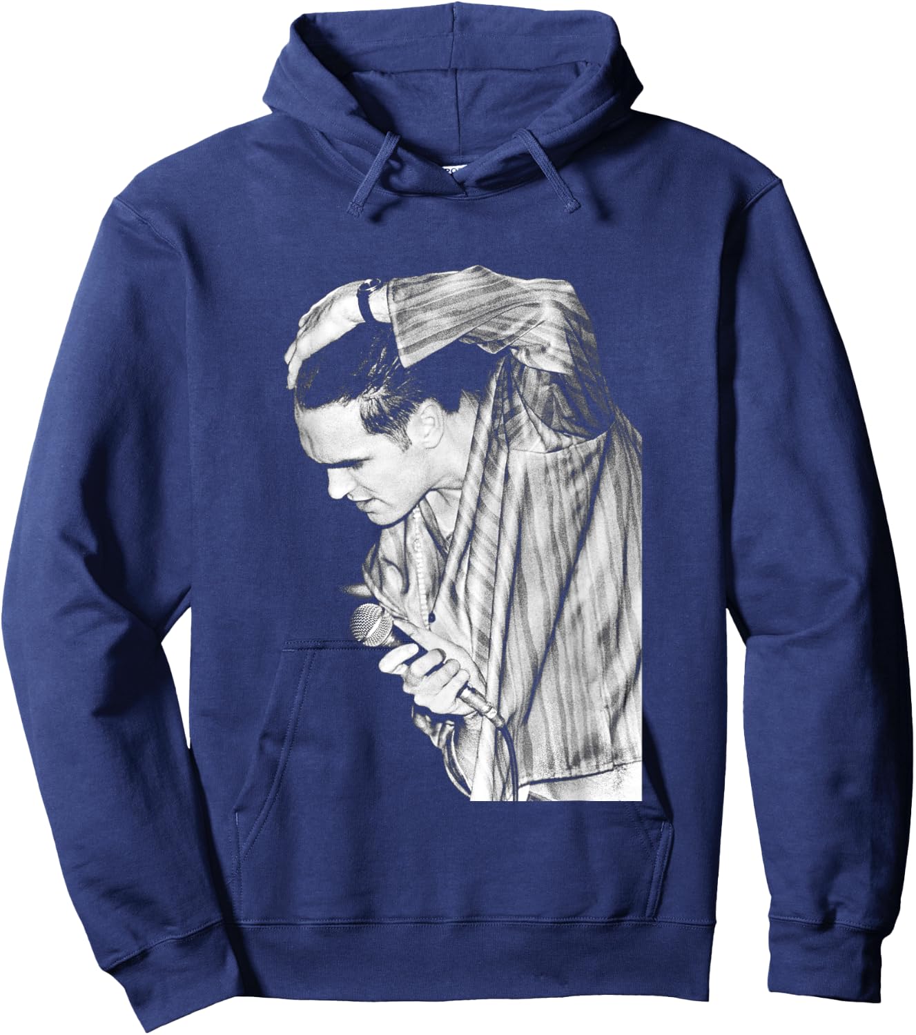 The Smiths Morrissey On Stage 1984 By Stephen Wright Hoodie - Hoodie | Navy