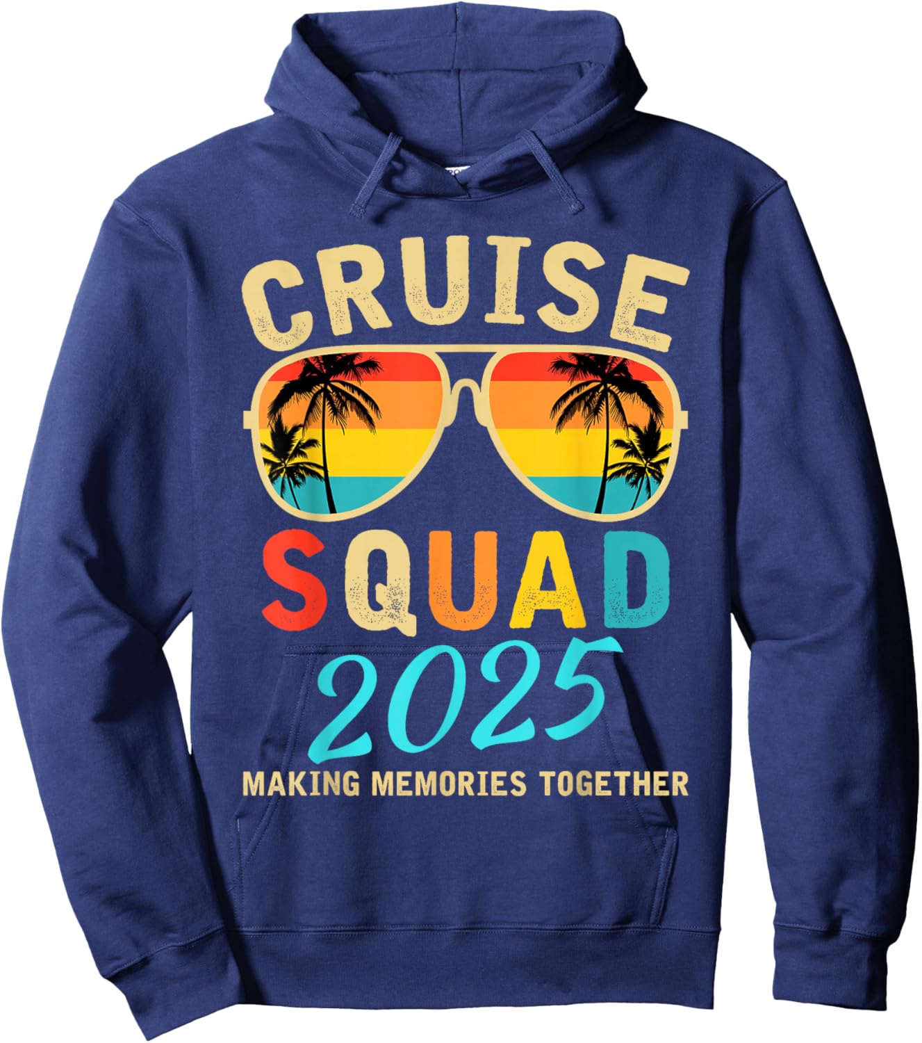 Cruise Squad 2025 Summer Vacation Matching Family Group Hoodie - Hoodie | Navy