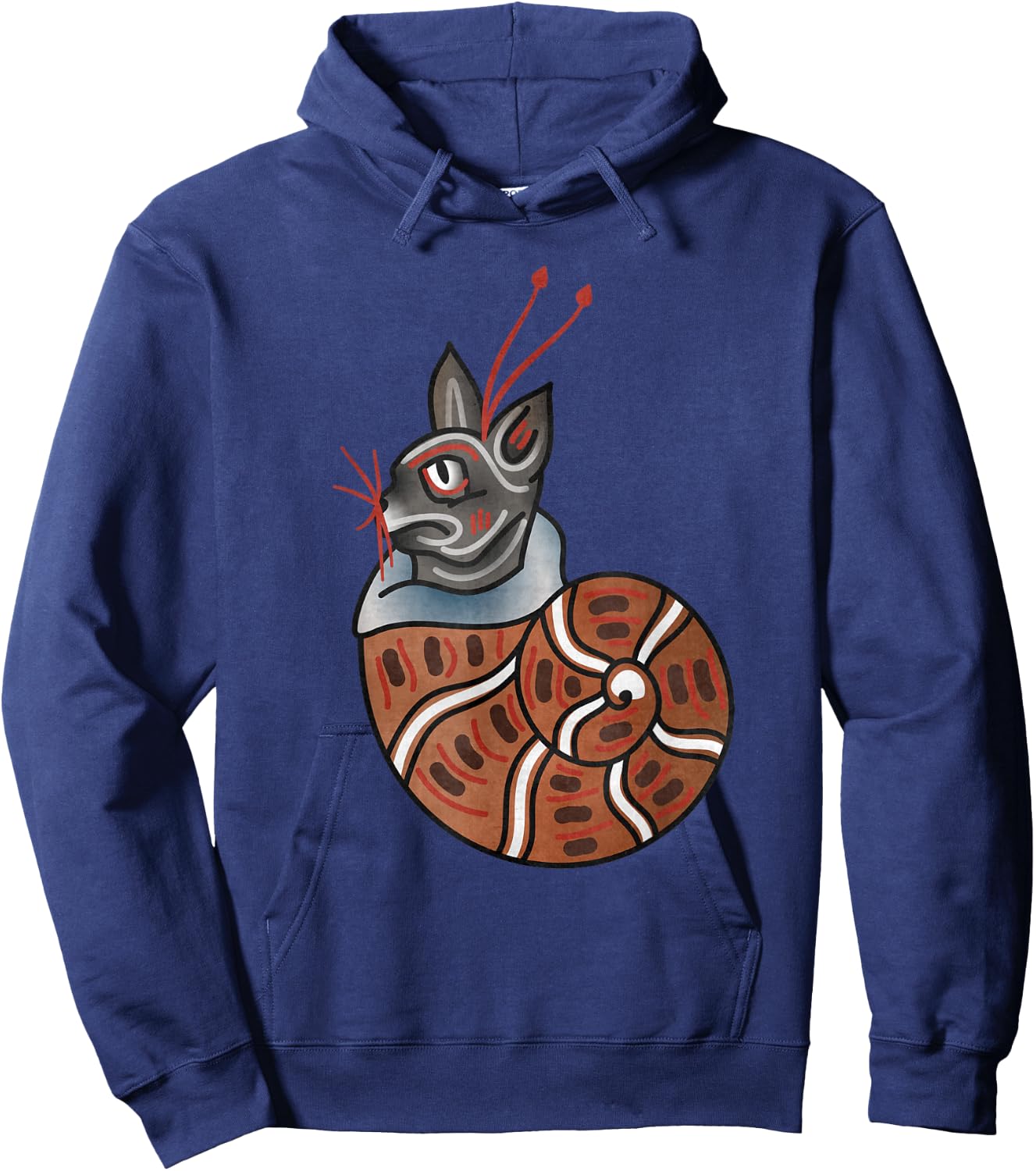 Cat-Snail - Medieval Marginalia Cat Snail - MargiKnights Women Kids Hoodie - Hoodie | Navy