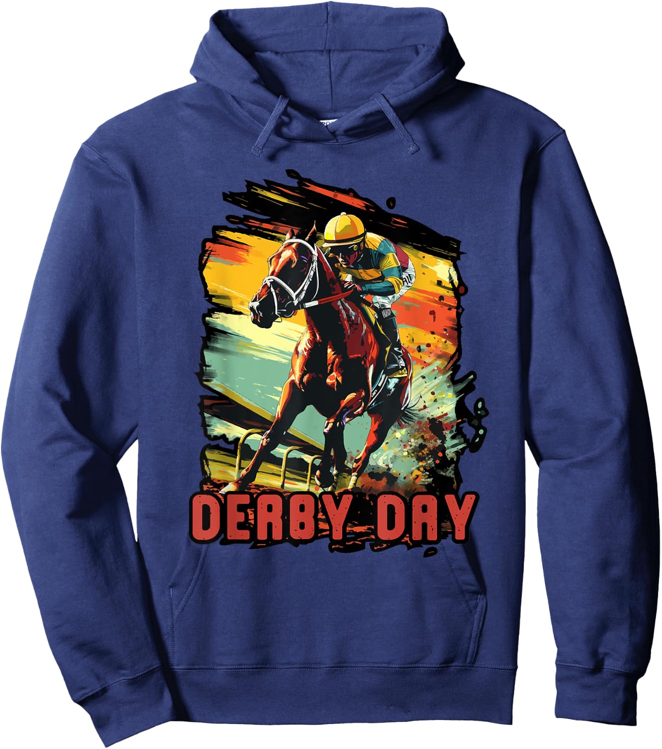 Elegant derby racing day KY Horse Racing Spectacle Hoodie - Hoodie | Navy