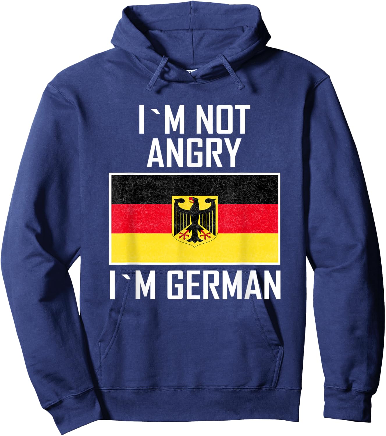 I´m not angry I´m German Eagle Germany German Hoodie - Hoodie | Navy