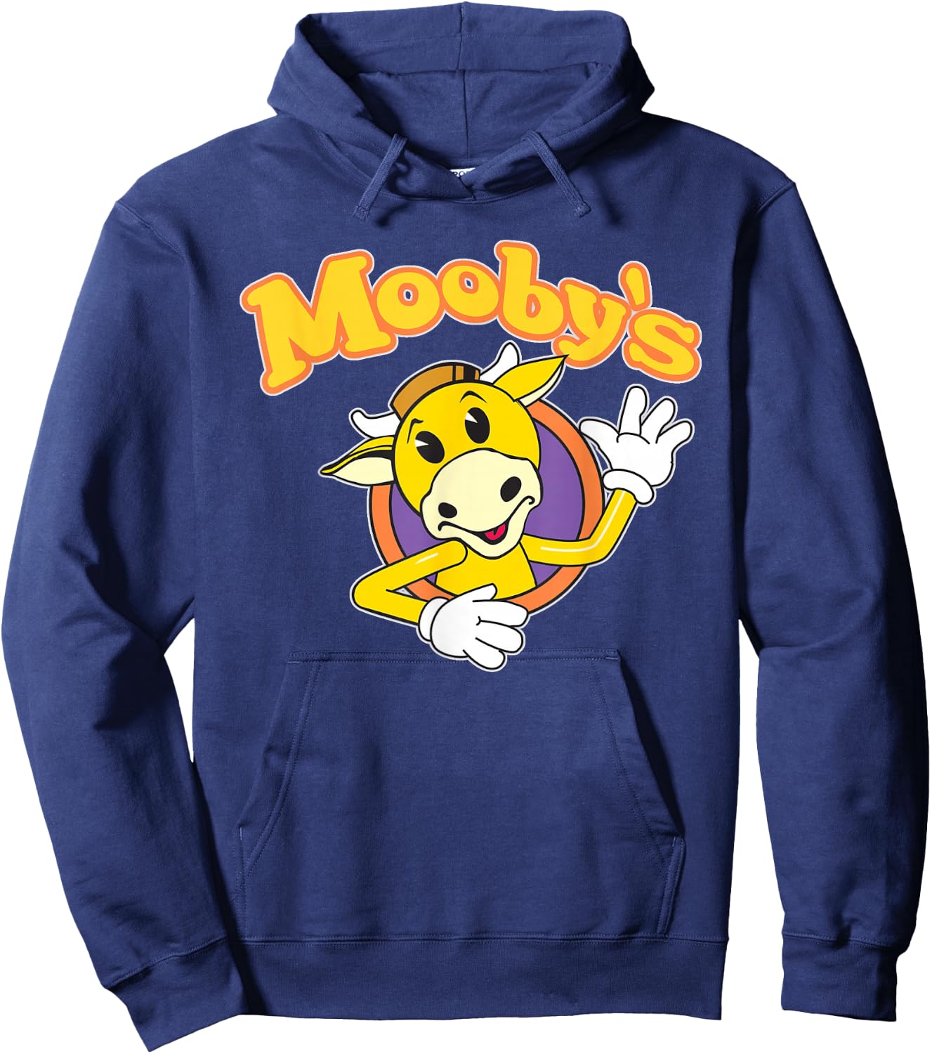 Clerks 3 Mooby's Logo Fast-Food Culture Classic Hoodie - Hoodie | Navy