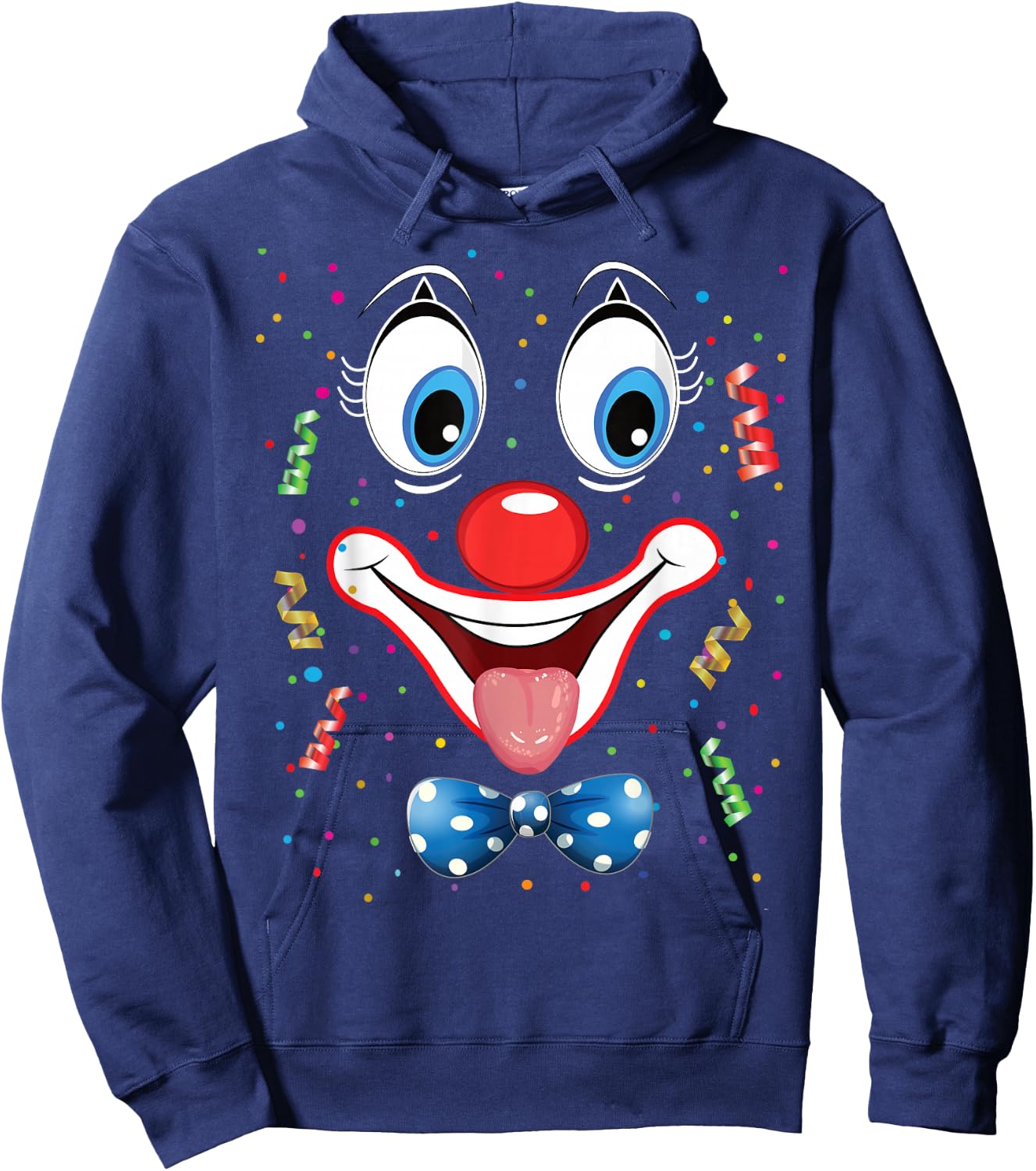 Carnival Clown Face Circus Costume Kids Men Women Carnivals Hoodie - Hoodie | Navy