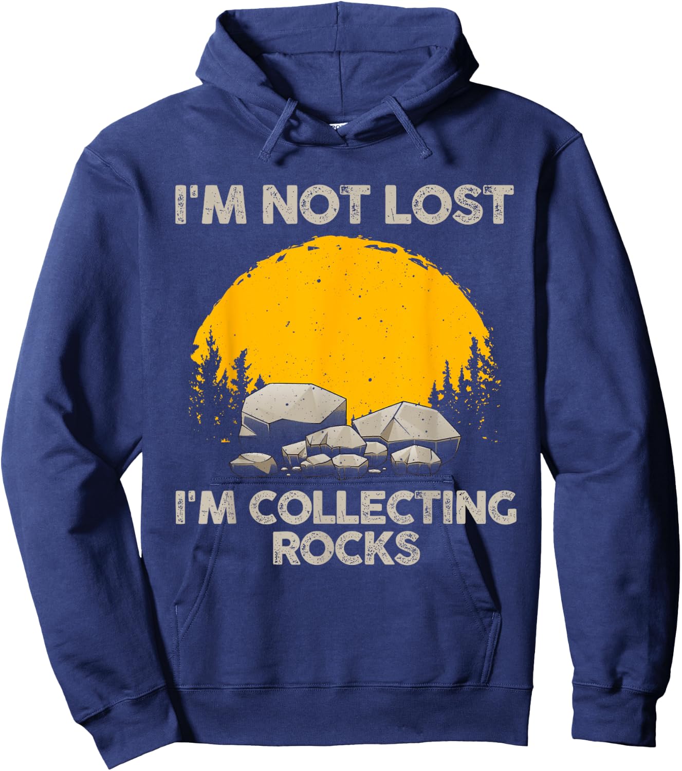 Cool Rock Collecting Women Geologist Rock Hounds Hoodie - Hoodie | Navy