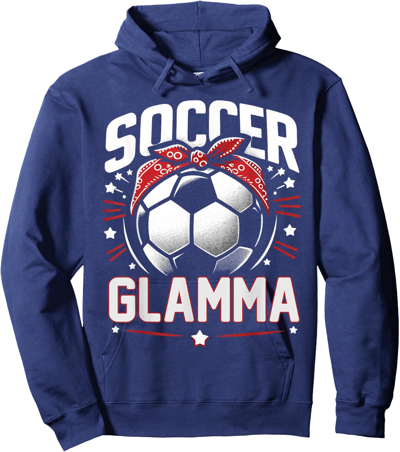 Soccer Glamma Cute Soccer Sports Mother's Day Hoodie - Hoodie | Navy