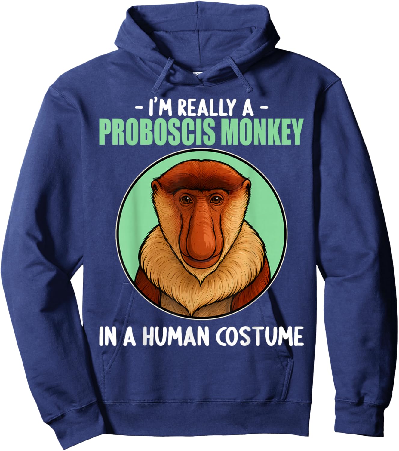 Proboscis Monkeys Proboscis Monkey Hoodie - Hoodie | Navy