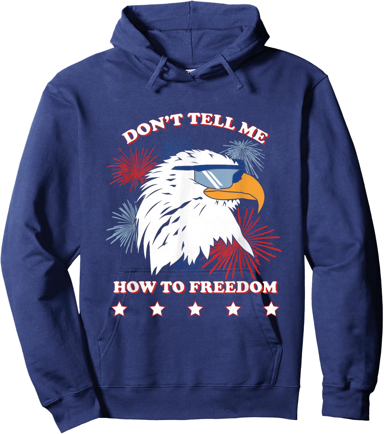 Americana Don’t Tell Me How To Freedom Hoodie - Hoodie | Navy